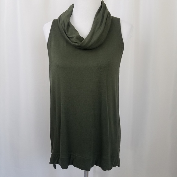 Lou & Grey Tops - Lou & Grey Sleeveless Cowl Neck Top Medium Green